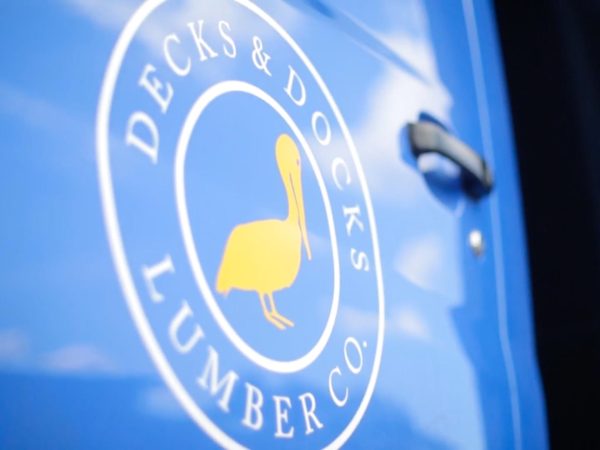 Decks and Docks truck door